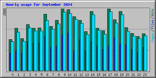 Hourly usage for September 2024