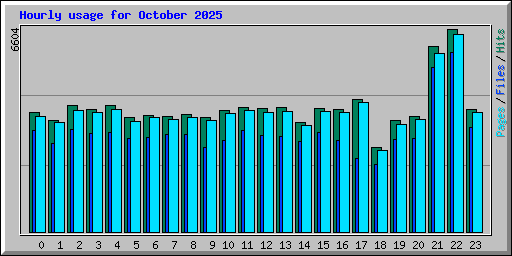 Hourly usage for October 2025
